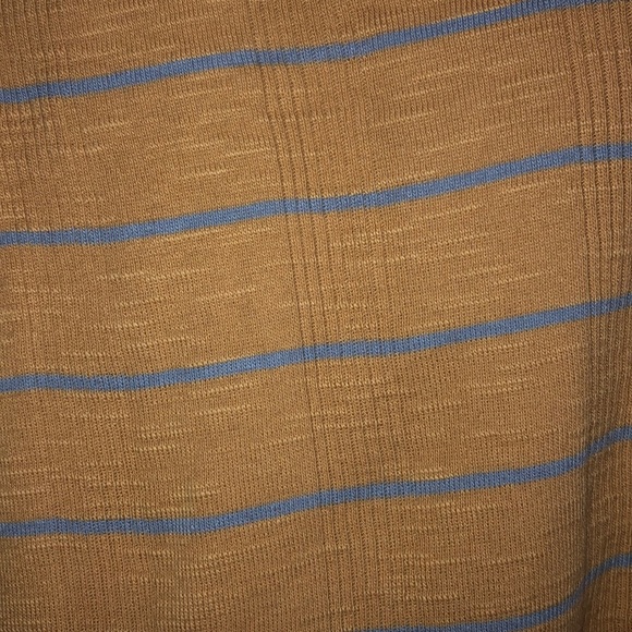 AEO Gold and blue tye front tee - Picture 6 of 7